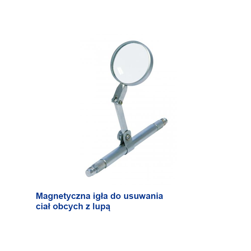Magnetyczna igła z lupą do usuwania ciał obcych z oka